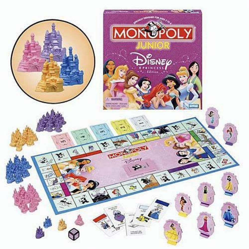 💜Vintage Monopoly Junior 2004 Edition Disney Princess Edition Board Game